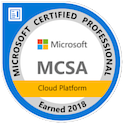 Microsoft Certified Solutions Associate Cloud Badge